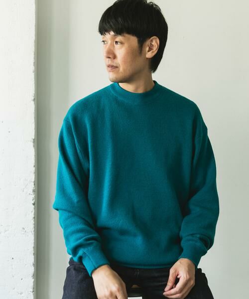 URBAN RESEARCH DOORS / アーバンリサーチ ドアーズ ニット・セーター | 『一部WEB限定カラー』コットンウール クルーネックニット | 詳細14