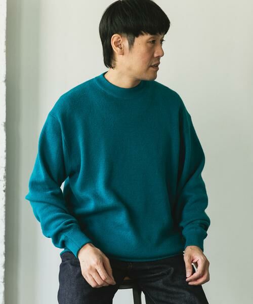 URBAN RESEARCH DOORS / アーバンリサーチ ドアーズ ニット・セーター | 『一部WEB限定カラー』コットンウール クルーネックニット | 詳細16