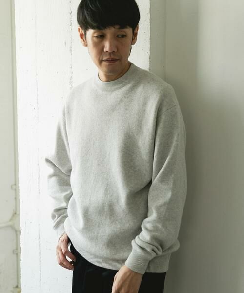 URBAN RESEARCH DOORS 『一部WEB限定カラー』コットンウール クルーネックニット ¥4,400