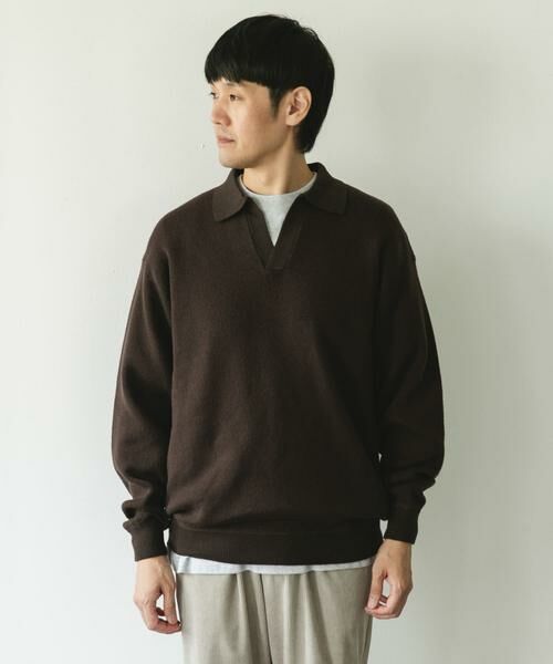 URBAN RESEARCH DOORS / アーバンリサーチ ドアーズ ニット・セーター | 『一部WEB限定カラー』コットンウール スキッパーニット | 詳細8