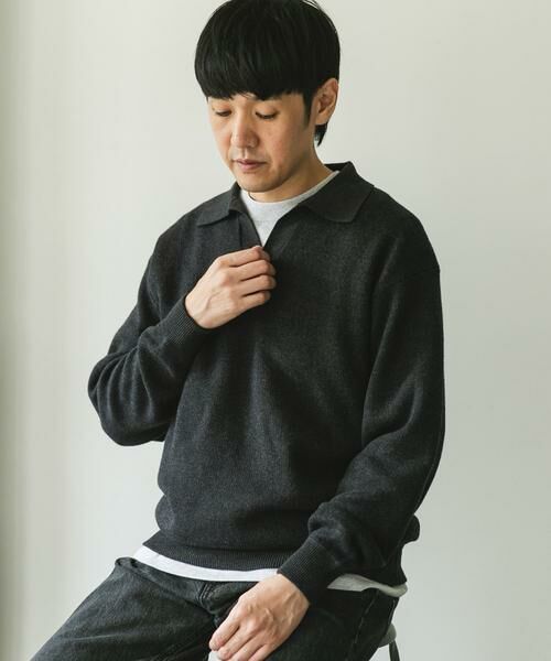 URBAN RESEARCH DOORS / アーバンリサーチ ドアーズ ニット・セーター | 『一部WEB限定カラー』コットンウール スキッパーニット | 詳細28