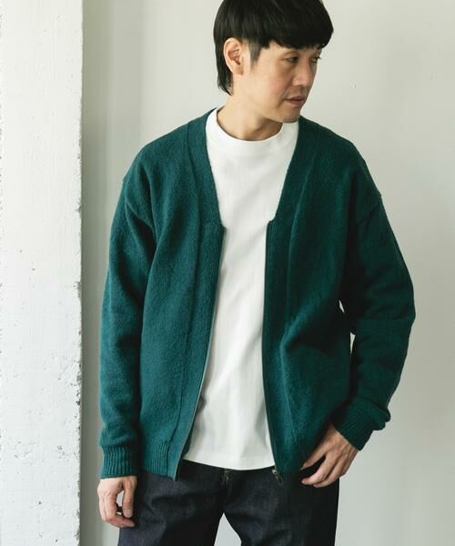 URBAN RESEARCH DOORS / アーバンリサーチ ドアーズ カーディガン・ボレロ | AIR FIT Vネックカーディガン | 詳細1