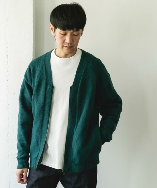URBAN RESEARCH DOORS / アーバンリサーチ ドアーズ カーディガン・ボレロ | AIR FIT Vネックカーディガン | 詳細4