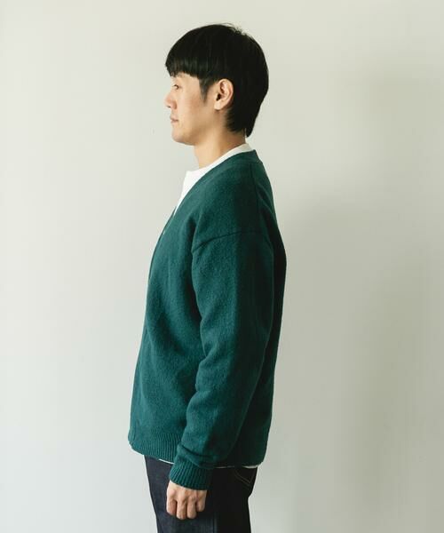 URBAN RESEARCH DOORS / アーバンリサーチ ドアーズ カーディガン・ボレロ | AIR FIT Vネックカーディガン | 詳細8