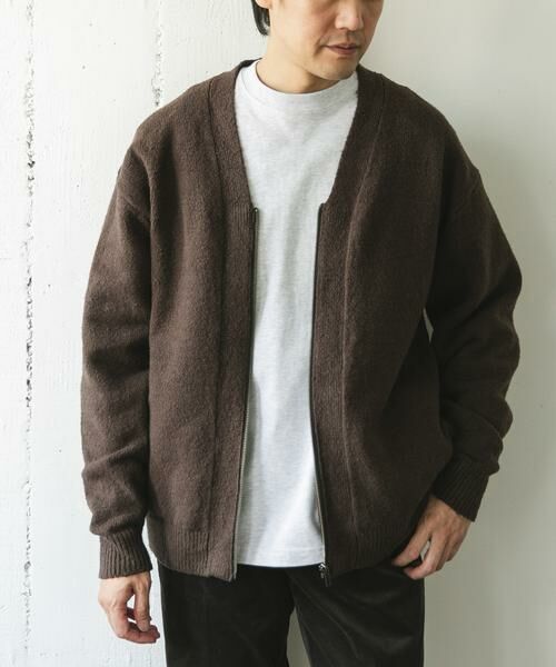 URBAN RESEARCH DOORS / アーバンリサーチ ドアーズ カーディガン・ボレロ | AIR FIT Vネックカーディガン | 詳細19