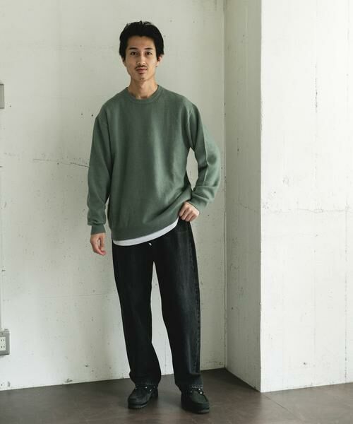 URBAN RESEARCH DOORS / アーバンリサーチ ドアーズ ニット・セーター | ハミルトンウールクルーネックニット | 詳細7