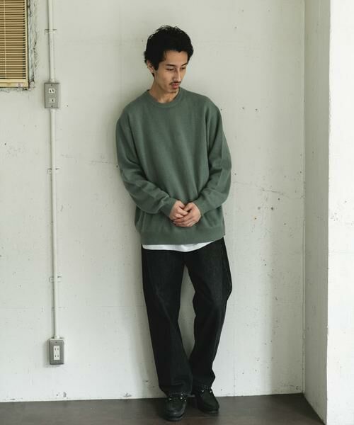 URBAN RESEARCH DOORS / アーバンリサーチ ドアーズ ニット・セーター | ハミルトンウールクルーネックニット | 詳細8