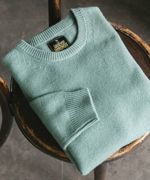 URBAN RESEARCH DOORS/アーバンリサーチ ドアーズ ハミルトンウールクルーネックニット グリーン L URBAN RESEARCH DOORS/アーバンリサーチ ドアーズ ハミルトンウールクルーネックニット グリーン L