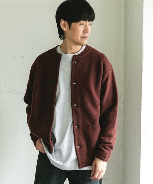 URBAN RESEARCH DOORS / アーバンリサーチ ドアーズ カーディガン・ボレロ | ハミルトンウールガーターカーディガン | 詳細1