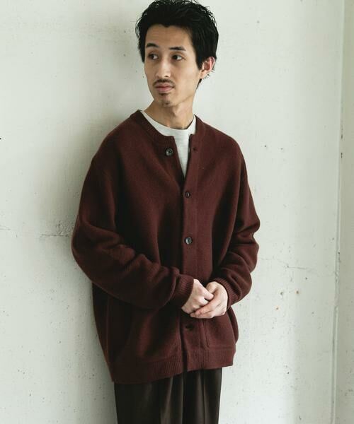URBAN RESEARCH DOORS / アーバンリサーチ ドアーズ カーディガン・ボレロ | ハミルトンウールガーターカーディガン | 詳細10