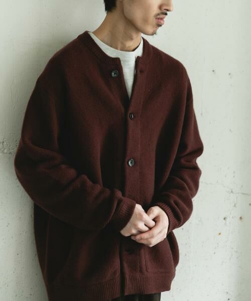 URBAN RESEARCH DOORS / アーバンリサーチ ドアーズ カーディガン・ボレロ | ハミルトンウールガーターカーディガン | 詳細12
