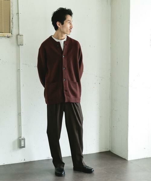 URBAN RESEARCH DOORS / アーバンリサーチ ドアーズ カーディガン・ボレロ | ハミルトンウールガーターカーディガン | 詳細14
