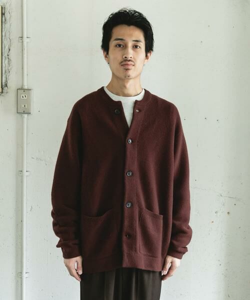 URBAN RESEARCH DOORS / アーバンリサーチ ドアーズ カーディガン・ボレロ | ハミルトンウールガーターカーディガン | 詳細15
