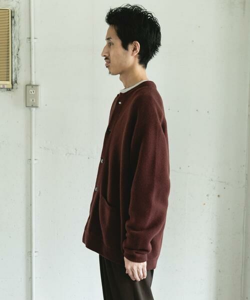 URBAN RESEARCH DOORS / アーバンリサーチ ドアーズ カーディガン・ボレロ | ハミルトンウールガーターカーディガン | 詳細16