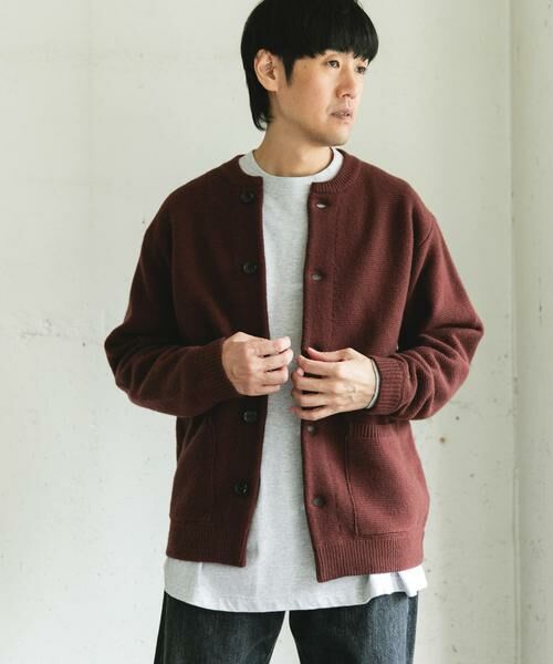 URBAN RESEARCH DOORS / アーバンリサーチ ドアーズ カーディガン・ボレロ | ハミルトンウールガーターカーディガン | 詳細3