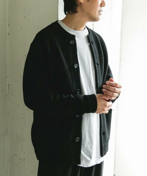URBAN RESEARCH DOORS / アーバンリサーチ ドアーズ カーディガン・ボレロ | ハミルトンウールガーターカーディガン | 詳細24