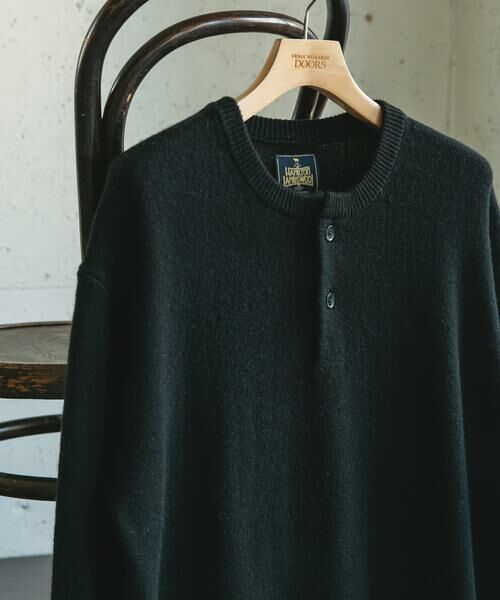 URBAN RESEARCH DOORS / アーバンリサーチ ドアーズ ニット・セーター | ハミルトンウールヘンリーネックニット | 詳細1