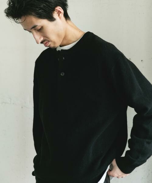 URBAN RESEARCH DOORS / アーバンリサーチ ドアーズ ニット・セーター | ハミルトンウールヘンリーネックニット | 詳細2