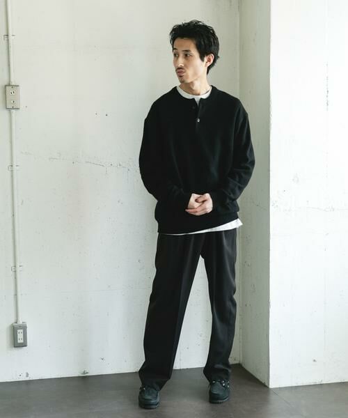 URBAN RESEARCH DOORS / アーバンリサーチ ドアーズ ニット・セーター | ハミルトンウールヘンリーネックニット | 詳細8