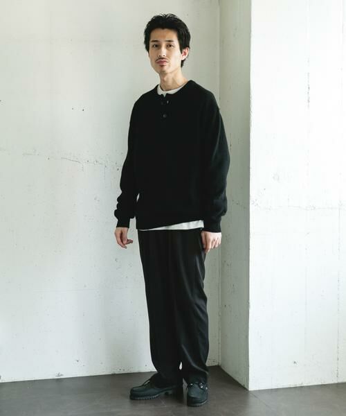 URBAN RESEARCH DOORS / アーバンリサーチ ドアーズ ニット・セーター | ハミルトンウールヘンリーネックニット | 詳細9