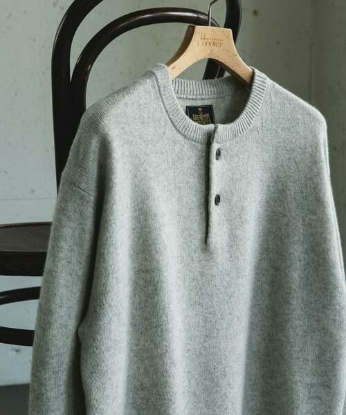 URBAN RESEARCH DOORS / アーバンリサーチ ドアーズ ニット・セーター | ハミルトンウールヘンリーネックニット | 詳細19