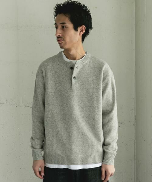 URBAN RESEARCH DOORS / アーバンリサーチ ドアーズ ニット・セーター | ハミルトンウールヘンリーネックニット | 詳細28