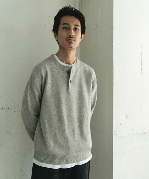 URBAN RESEARCH DOORS / アーバンリサーチ ドアーズ ニット・セーター | ハミルトンウールヘンリーネックニット | 詳細29