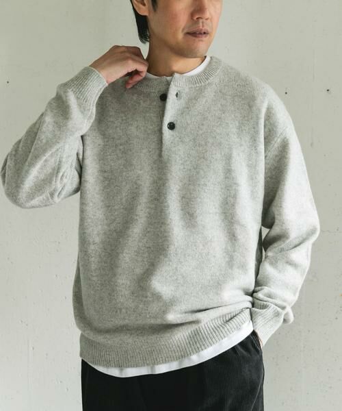 URBAN RESEARCH DOORS / アーバンリサーチ ドアーズ ニット・セーター | ハミルトンウールヘンリーネックニット | 詳細21