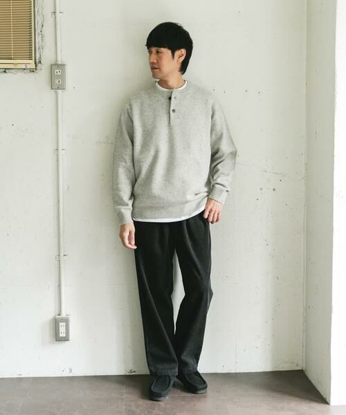 URBAN RESEARCH DOORS / アーバンリサーチ ドアーズ ニット・セーター | ハミルトンウールヘンリーネックニット | 詳細26