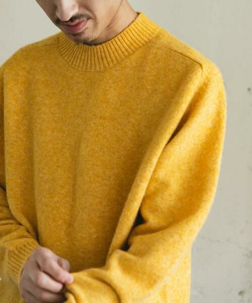 URBAN RESEARCH DOORS/アーバンリサーチ ドアーズ ウール混もちもちハイネックニット イエロー L