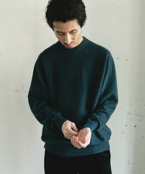 URBAN RESEARCH DOORS / アーバンリサーチ ドアーズ ニット・セーター | ウール混もちもちハイネックニット | 詳細24