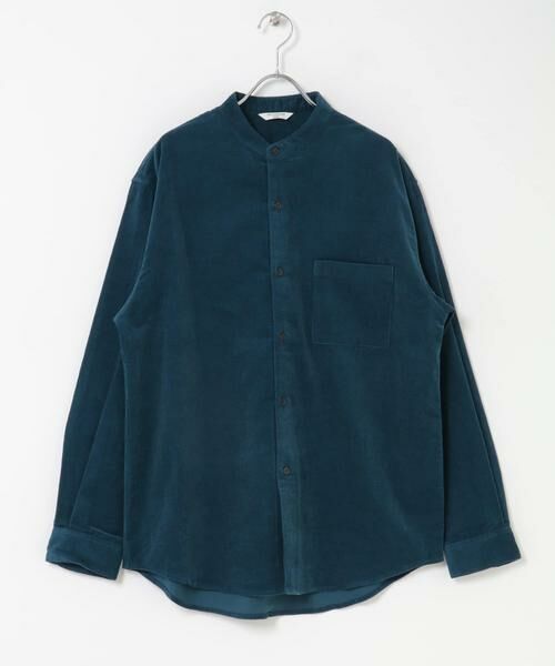 URBAN RESEARCH DOORS / アーバンリサーチ ドアーズ シャツ・ブラウス | 『UR TECH』コーデュロイバンドカラーシャツ | 詳細9