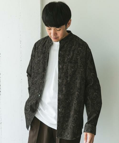 URBAN RESEARCH DOORS / アーバンリサーチ ドアーズ シャツ・ブラウス | 『UR TECH』コーデュロイバンドカラーシャツ | 詳細19