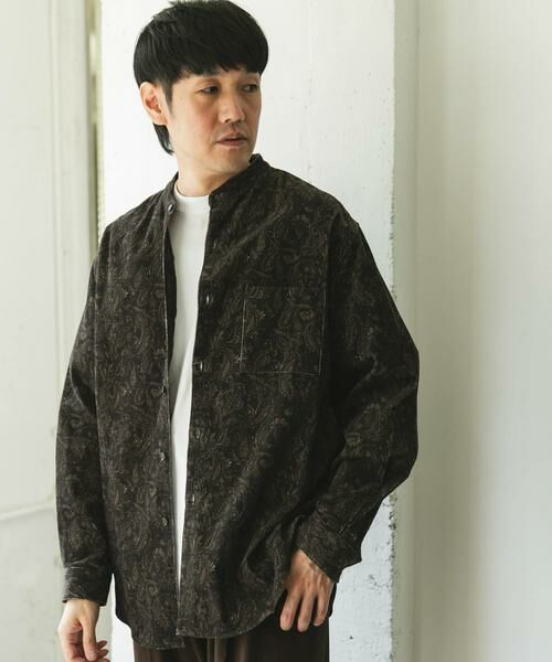 URBAN RESEARCH DOORS / アーバンリサーチ ドアーズ シャツ・ブラウス | 『UR TECH』コーデュロイバンドカラーシャツ | 詳細20