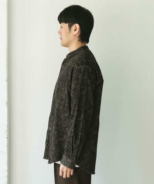 URBAN RESEARCH DOORS / アーバンリサーチ ドアーズ シャツ・ブラウス | 『UR TECH』コーデュロイバンドカラーシャツ | 詳細24