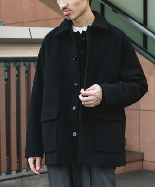 URBAN RESEARCH DOORS / アーバンリサーチ ドアーズ その他アウター | ニットメルトン パデット ショートコート | 詳細27