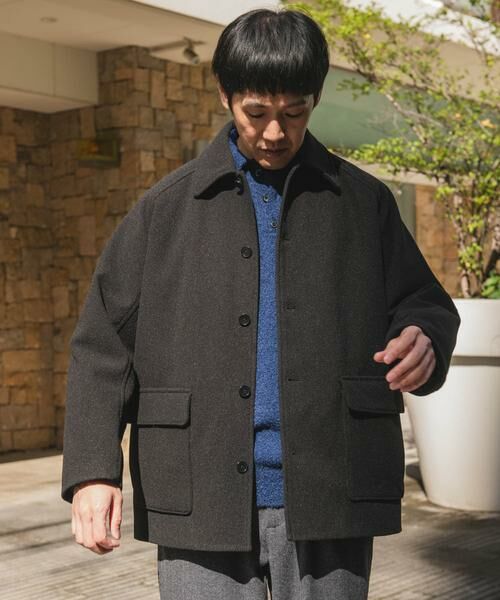 URBAN RESEARCH DOORS / アーバンリサーチ ドアーズ その他アウター | ニットメルトン パデット ショートコート | 詳細18