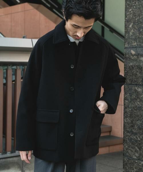 URBAN RESEARCH DOORS / アーバンリサーチ ドアーズ その他アウター | ニットメルトン パデット ショートコート | 詳細22