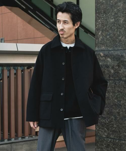 URBAN RESEARCH DOORS / アーバンリサーチ ドアーズ その他アウター | ニットメルトン パデット ショートコート | 詳細24