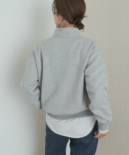 URBAN RESEARCH DOORS / アーバンリサーチ ドアーズ スウェット | commpost　反毛裏毛ハーフジップスウェット | 詳細3