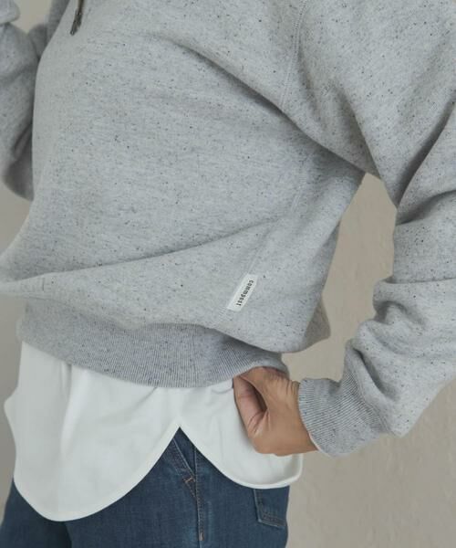 URBAN RESEARCH DOORS / アーバンリサーチ ドアーズ スウェット | commpost　反毛裏毛ハーフジップスウェット | 詳細5