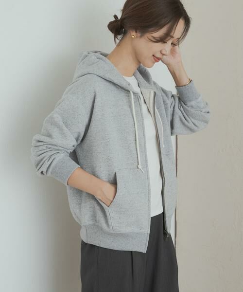 URBAN RESEARCH DOORS / アーバンリサーチ ドアーズ パーカー | commpost　反毛裏毛ジップフーディ | 詳細3