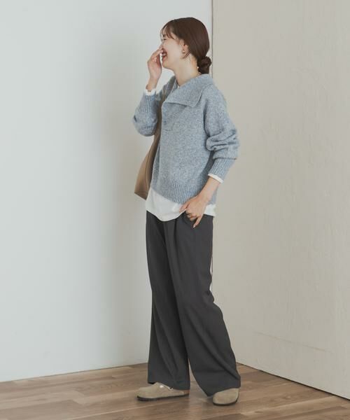 URBAN RESEARCH DOORS / アーバンリサーチ ドアーズ ニット・セーター | 変形カラーニットプルオーバー | 詳細6