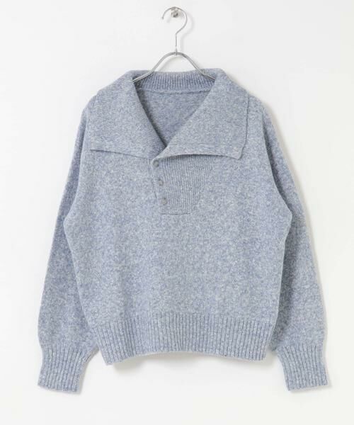 URBAN RESEARCH DOORS / アーバンリサーチ ドアーズ ニット・セーター | 変形カラーニットプルオーバー | 詳細7