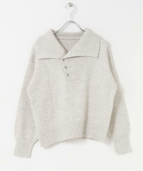 URBAN RESEARCH DOORS / アーバンリサーチ ドアーズ ニット・セーター | 変形カラーニットプルオーバー | 詳細16