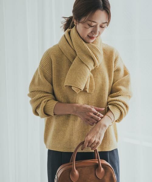 URBAN RESEARCH DOORS / アーバンリサーチ ドアーズ ニット・セーター | ハミルトンウール畦ボートネックプルオーバー | 詳細1