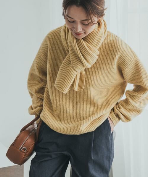 URBAN RESEARCH DOORS / アーバンリサーチ ドアーズ ニット・セーター | ハミルトンウール畦ボートネックプルオーバー | 詳細2