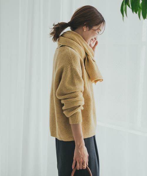 URBAN RESEARCH DOORS / アーバンリサーチ ドアーズ ニット・セーター | ハミルトンウール畦ボートネックプルオーバー | 詳細3