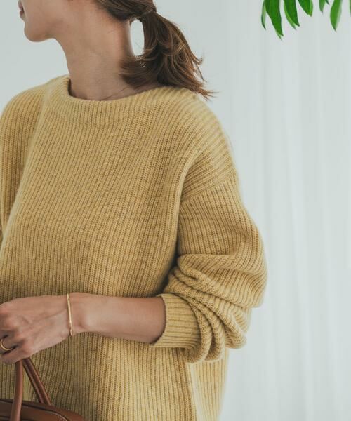 URBAN RESEARCH DOORS / アーバンリサーチ ドアーズ ニット・セーター | ハミルトンウール畦ボートネックプルオーバー | 詳細6