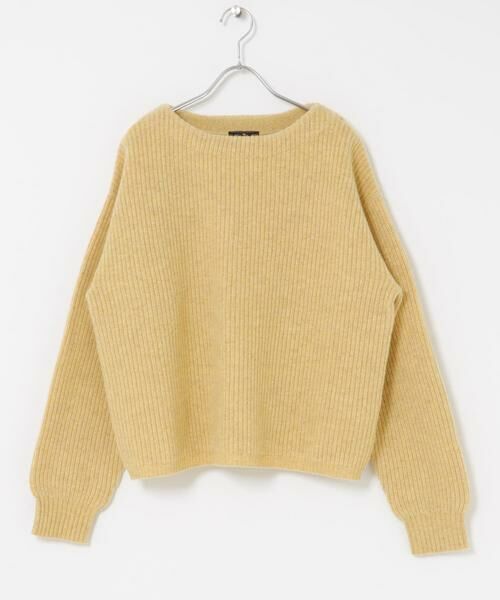 URBAN RESEARCH DOORS / アーバンリサーチ ドアーズ ニット・セーター | ハミルトンウール畦ボートネックプルオーバー | 詳細8